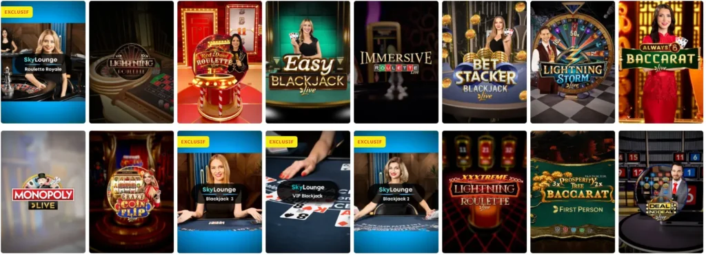 Les fonctionnalités modernes et immersives des jeux de table sur Lucky31